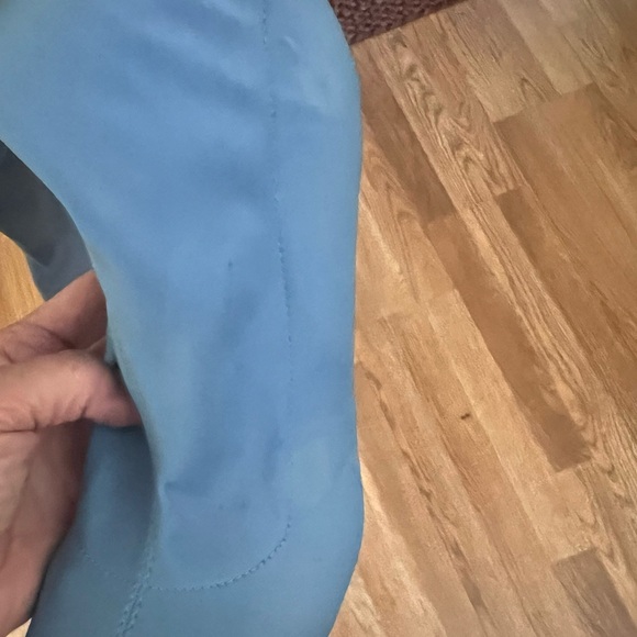 PrettyLittleThing,  Sky Blue Neoprene Stiletto Zip Boots | EUC, Size 7 - Picture 10 of 10